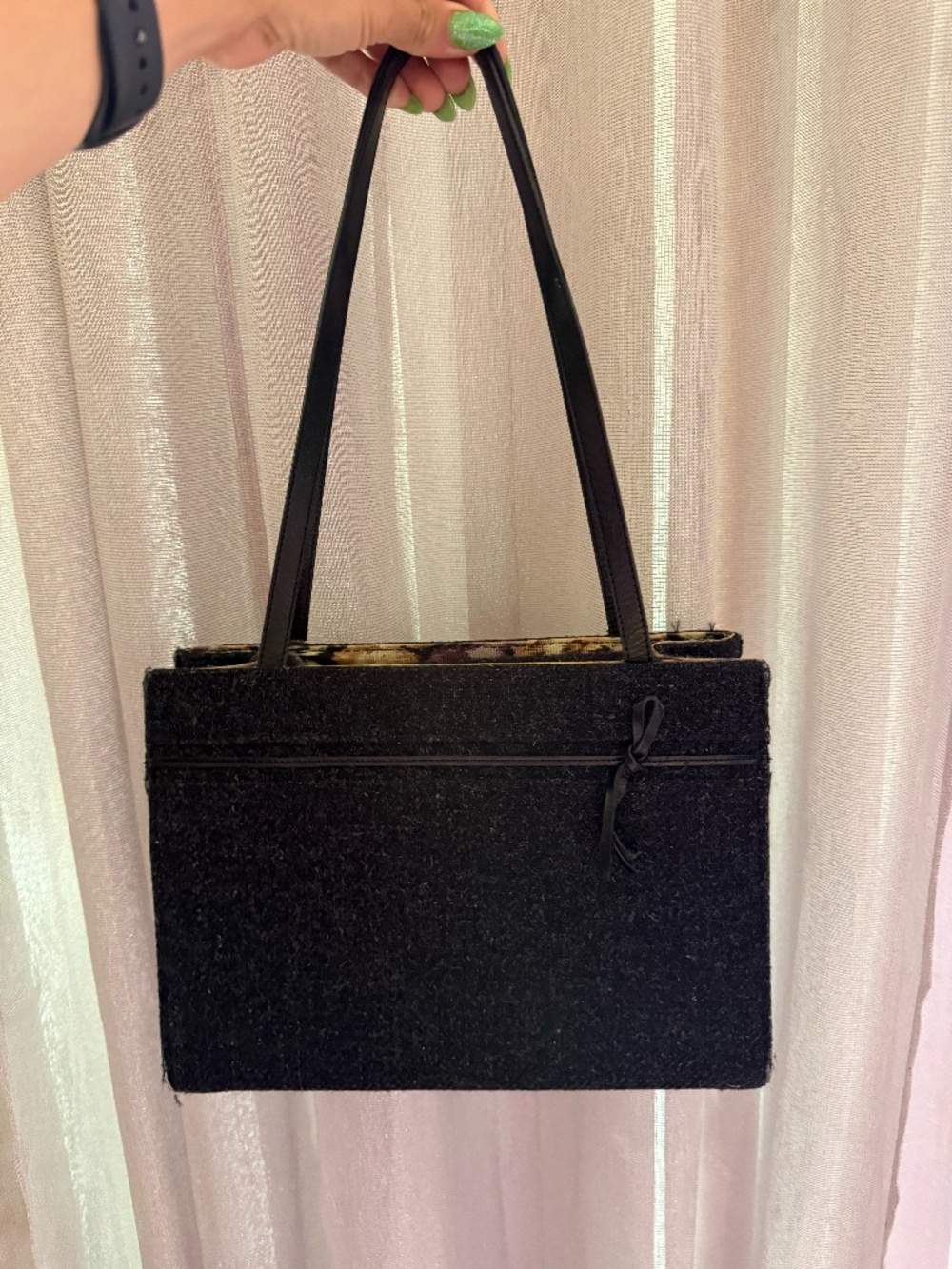 Kate Spade Black/Dark Gray Handbag